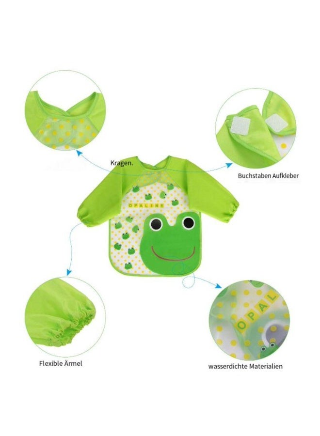 Waterproof and washable nursing bib with long sleeves for infants and children - Image 2